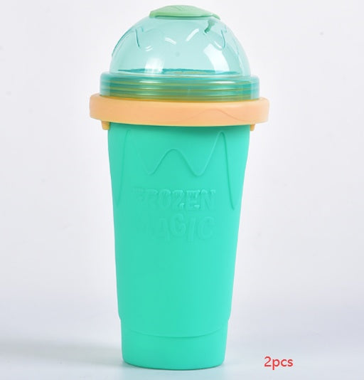 LoomTech Slushy Smoothie Cup – Quick-Freeze Ice Maker BPA-Free Silicone Cup