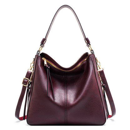 LoomTech™ Classic Hobo Shoulder Bag – Large PU Leather Crossbody Tote Handbag for Women