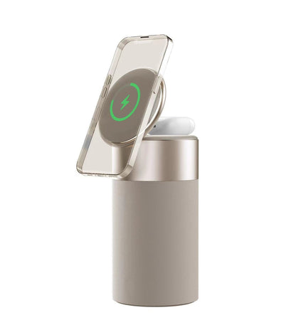 LoomTech™ 3-in-1 Wireless Charger & Bluetooth Speaker – Touch Lamp Station for iPhone & AirPods