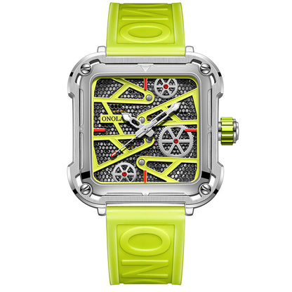 LoomTech ChronoEdge™ — Men’s Mechanical Watch | 44mm Stainless Steel Design, 30M Waterproof, Automatic Precision Movement